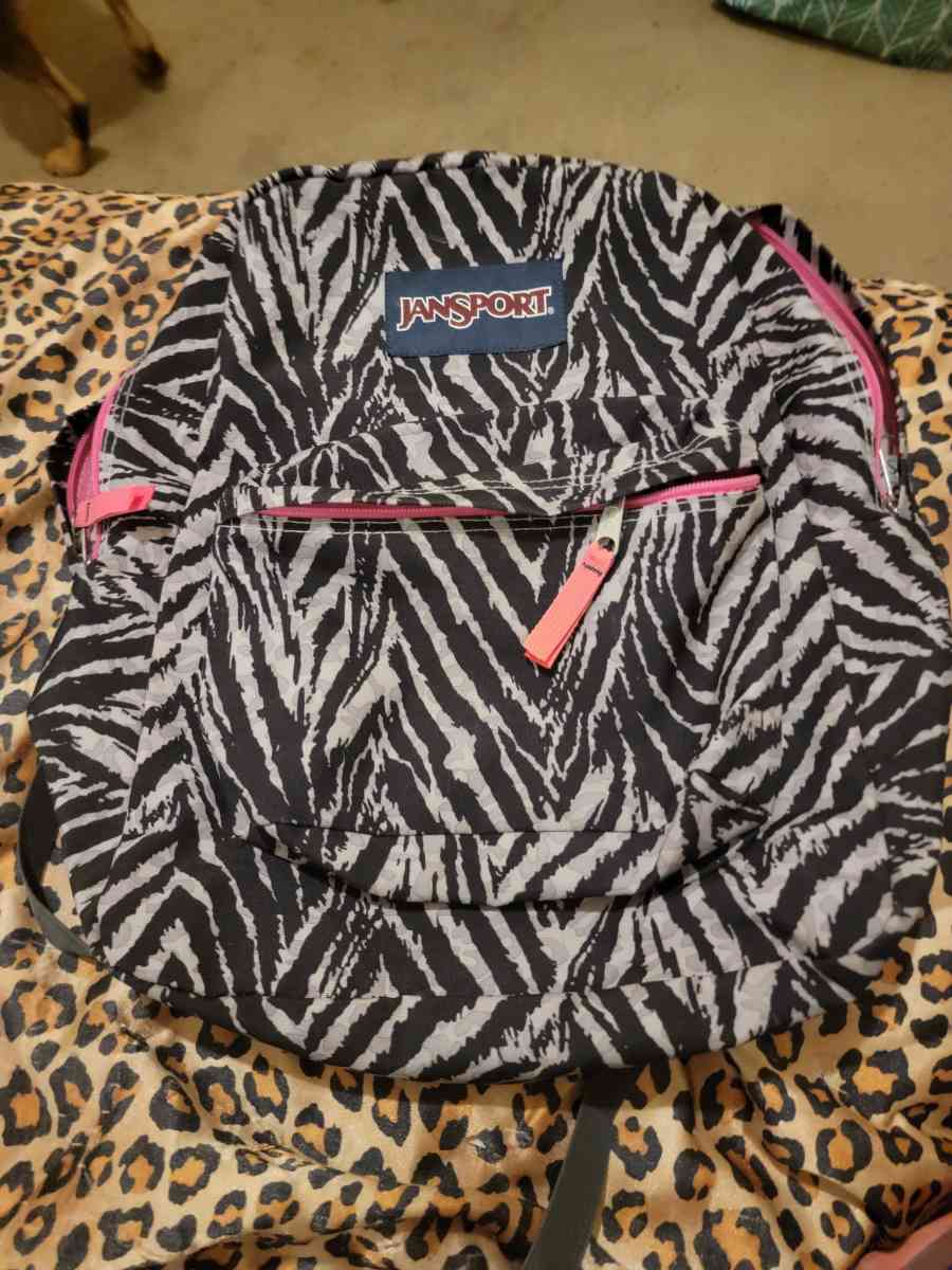 jansport zebra print backpack