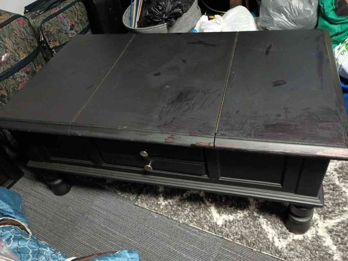Black coffee table