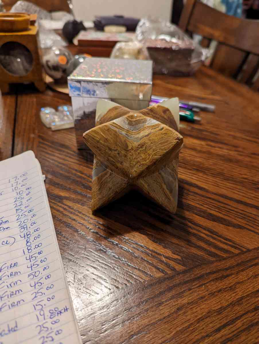 Lg Green Banded Agate Marcaba