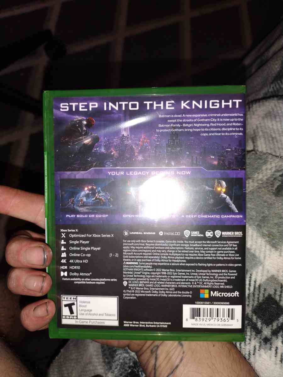 Gotham Knights Pre order exclusive for Xbox series x