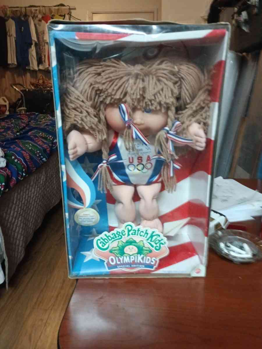 1996 olypic kid cabbage patch kid still in box.