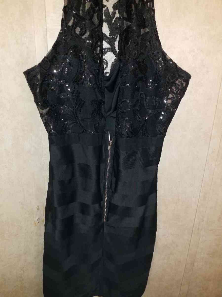 black cocktail dress one of a kind