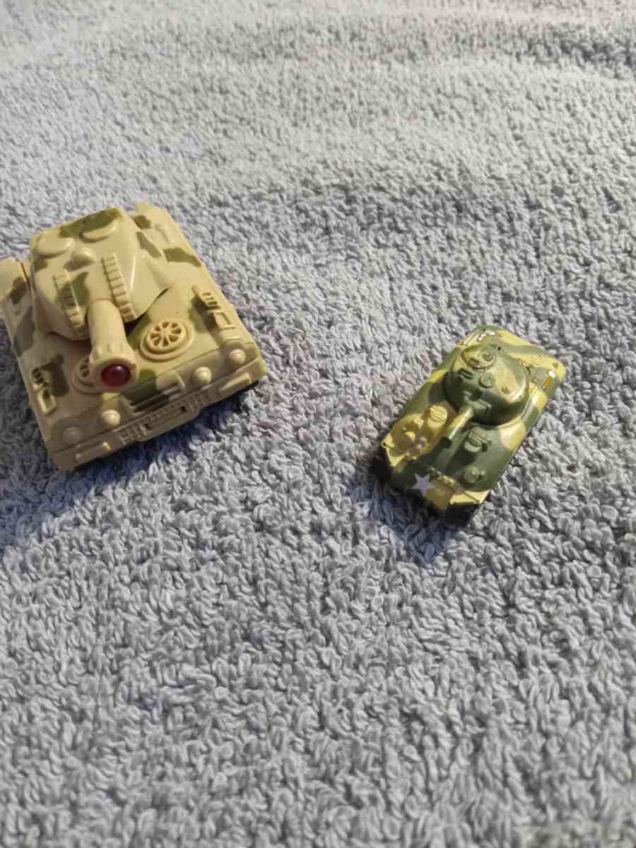 Army tanks  nice collectibles  get both for 9