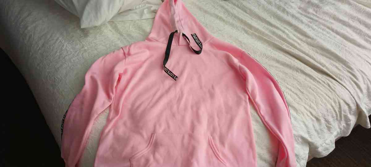 Pink hoodie