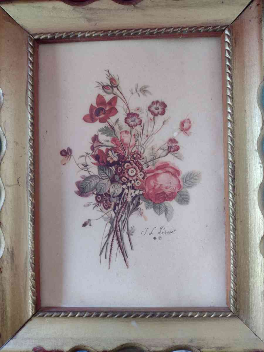 Vintage Floral Prints set of 2
