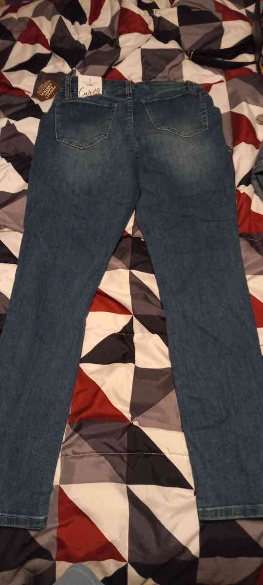 stretchy blue jeans for women