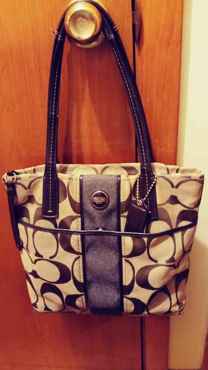 COACH H1380F25771 SIGNATURE STRIPE TOTE