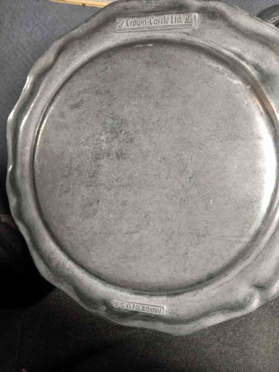 vintage pewter dishes