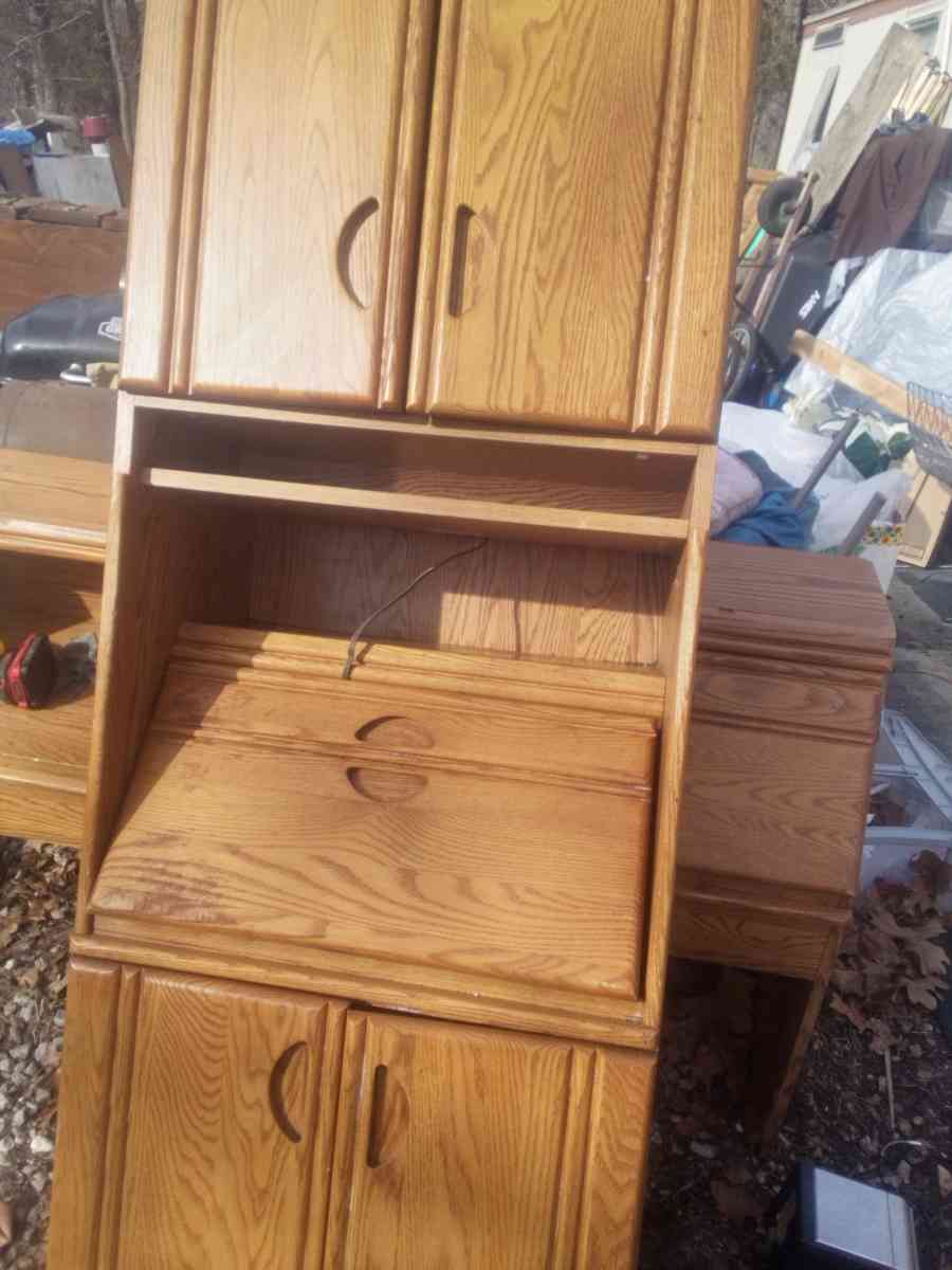 cabinet with writing desk