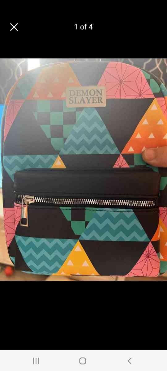 brand new Demon slayer patchwork backpack