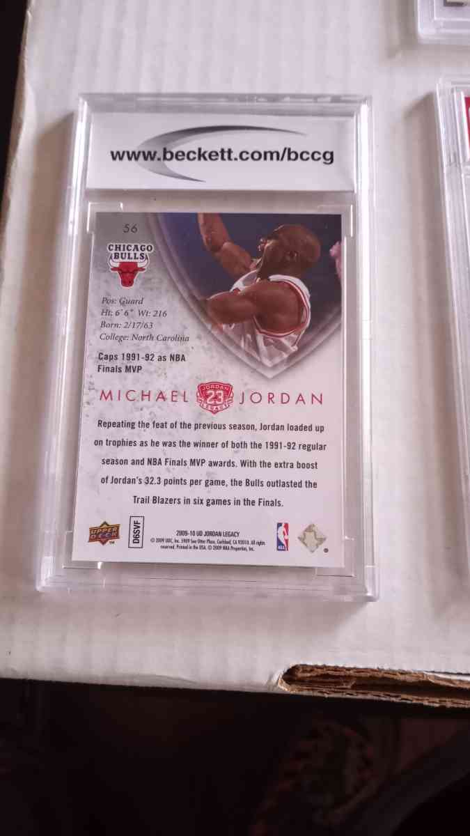 Michael Jordan PSA 10 Gem Mint Upper Deck Legacy