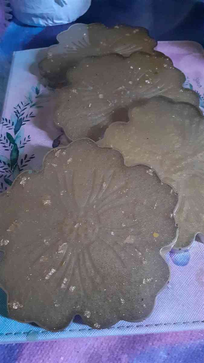 custom flower resin coaster sets