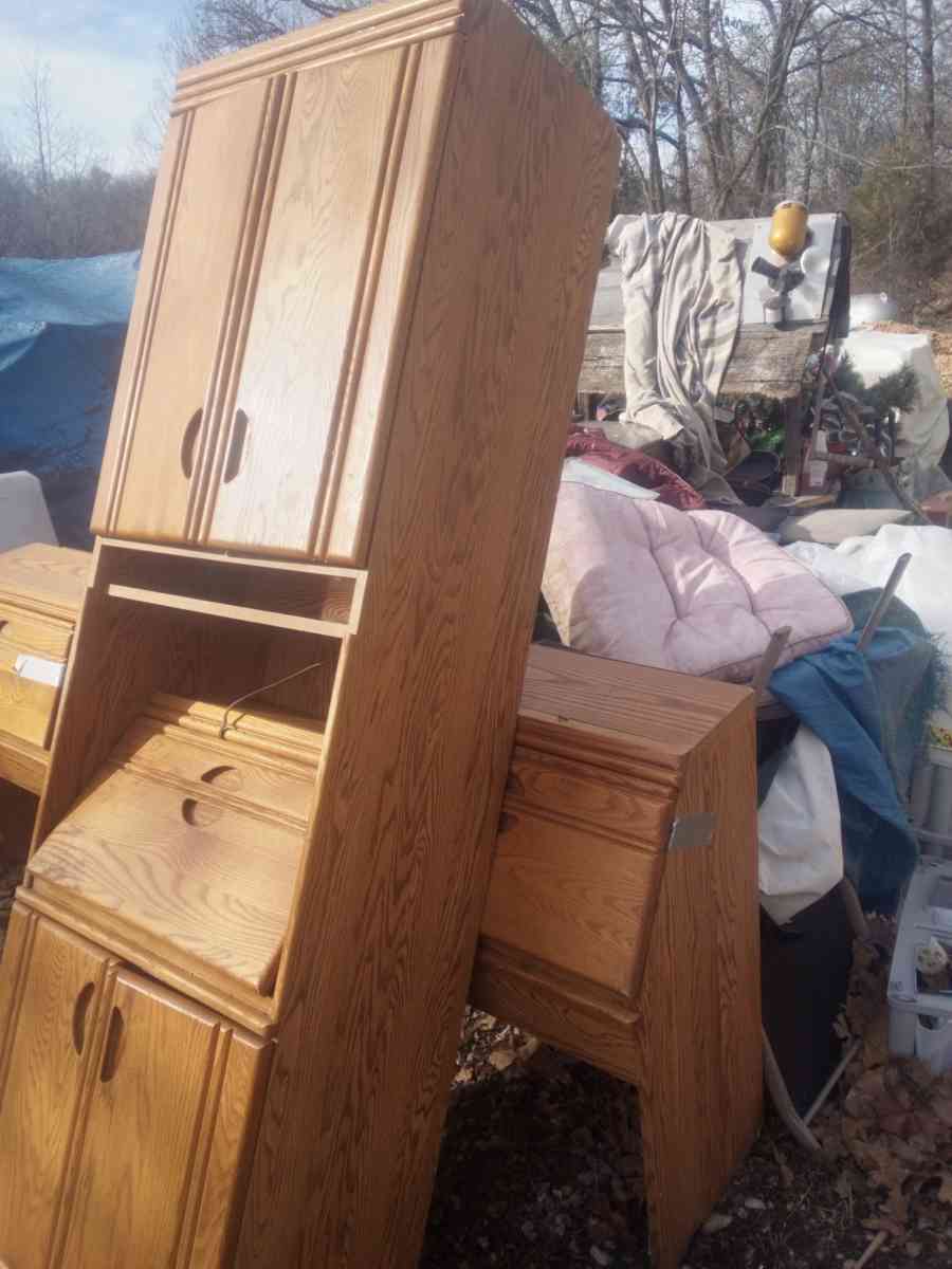 cabinet with writing desk