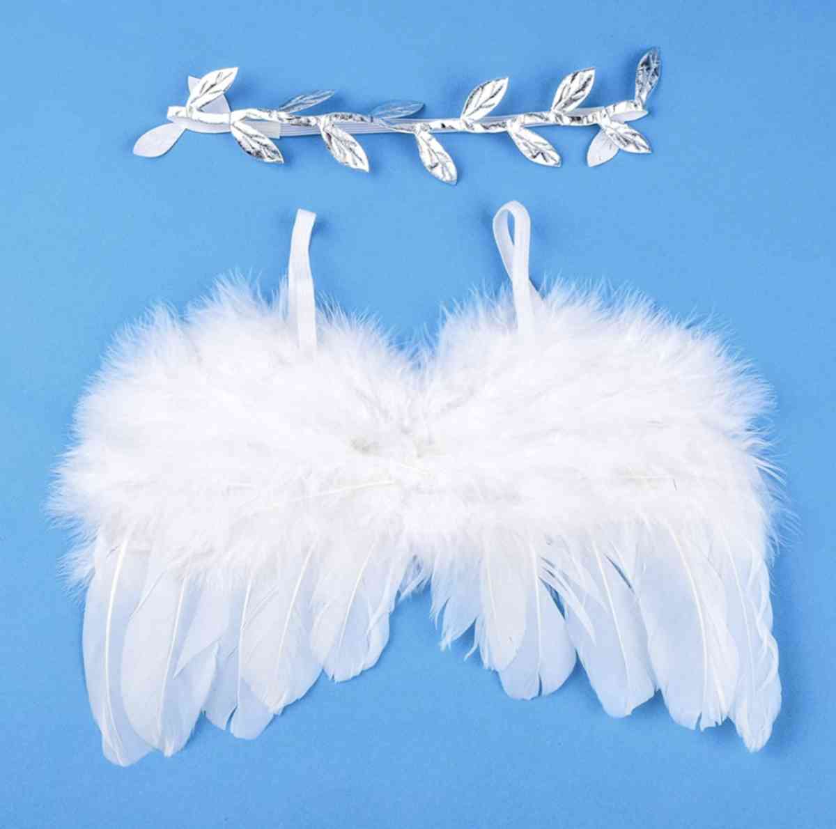infant colored angel wings with headband