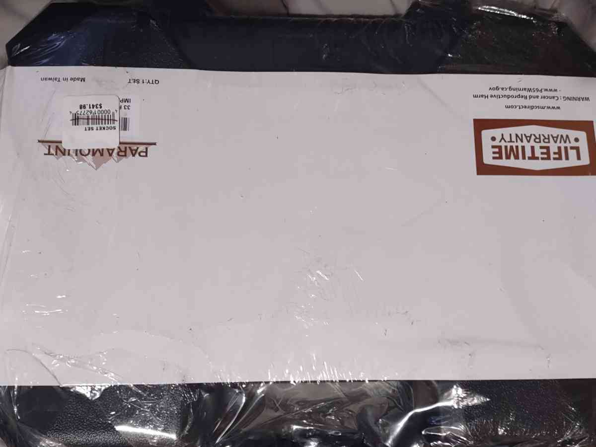 33 piece Paramount 12Dr socket set