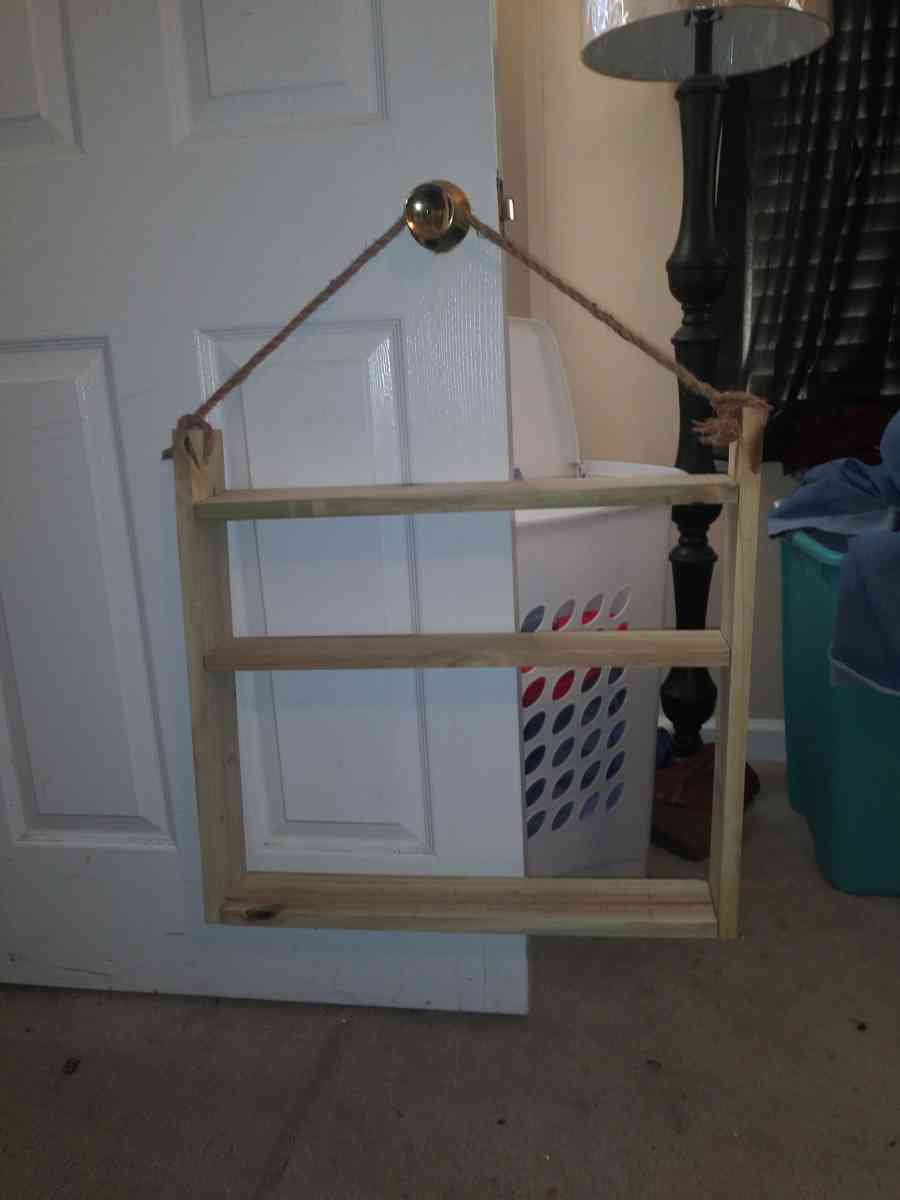 Hanging Shelf with rope and hook