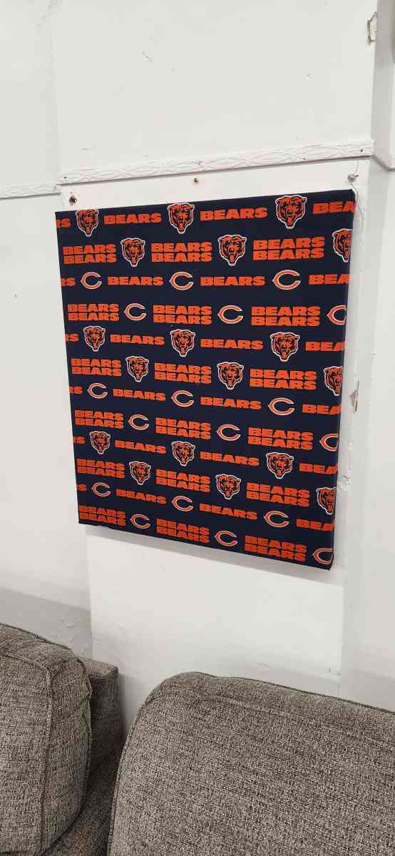 Chicago bears wall art