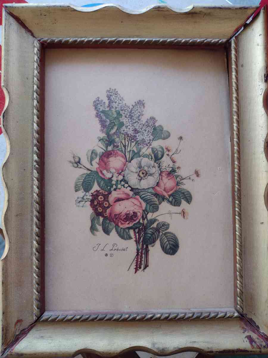 Vintage Floral Prints set of 2