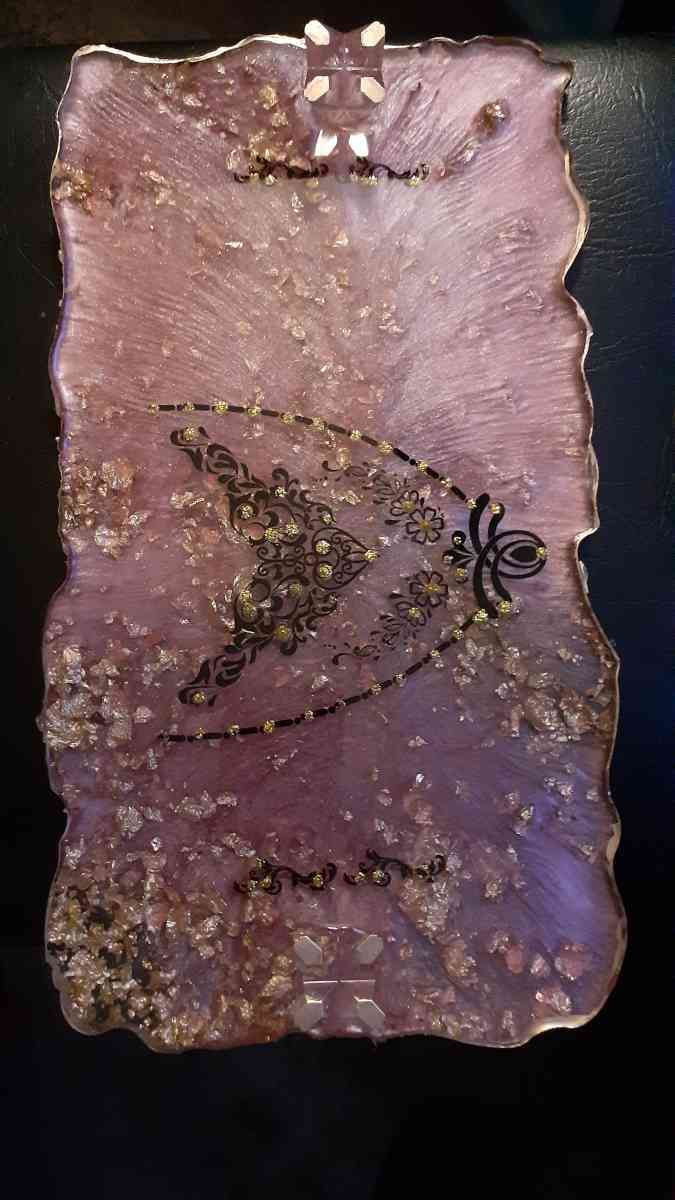 custom resin vanity trays