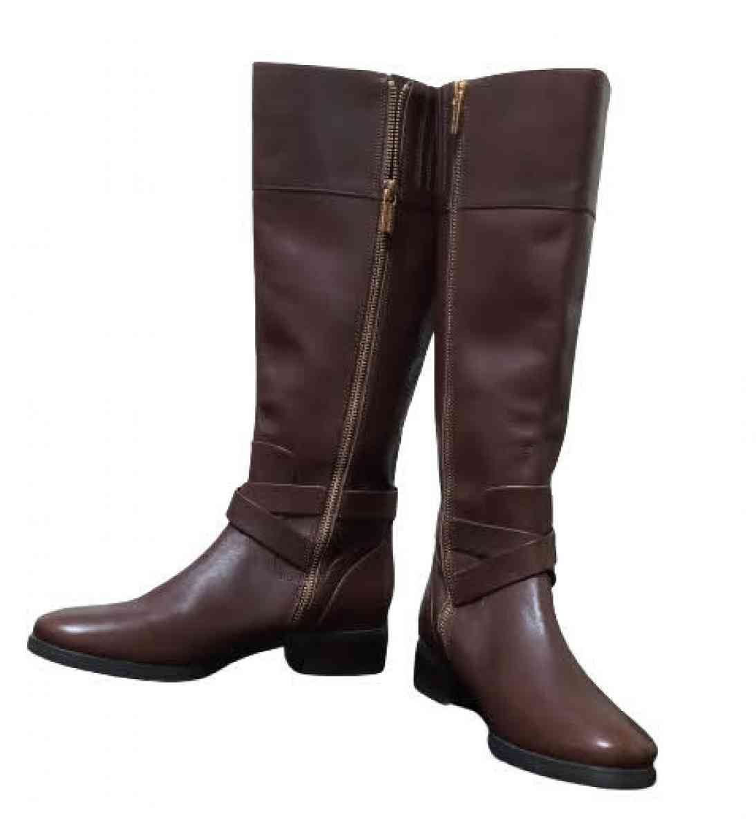 Michael Kors Bryce Leather Riding Boot ST15F Boots Size 7M