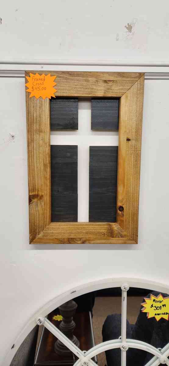 handmade wooden cross wall decor