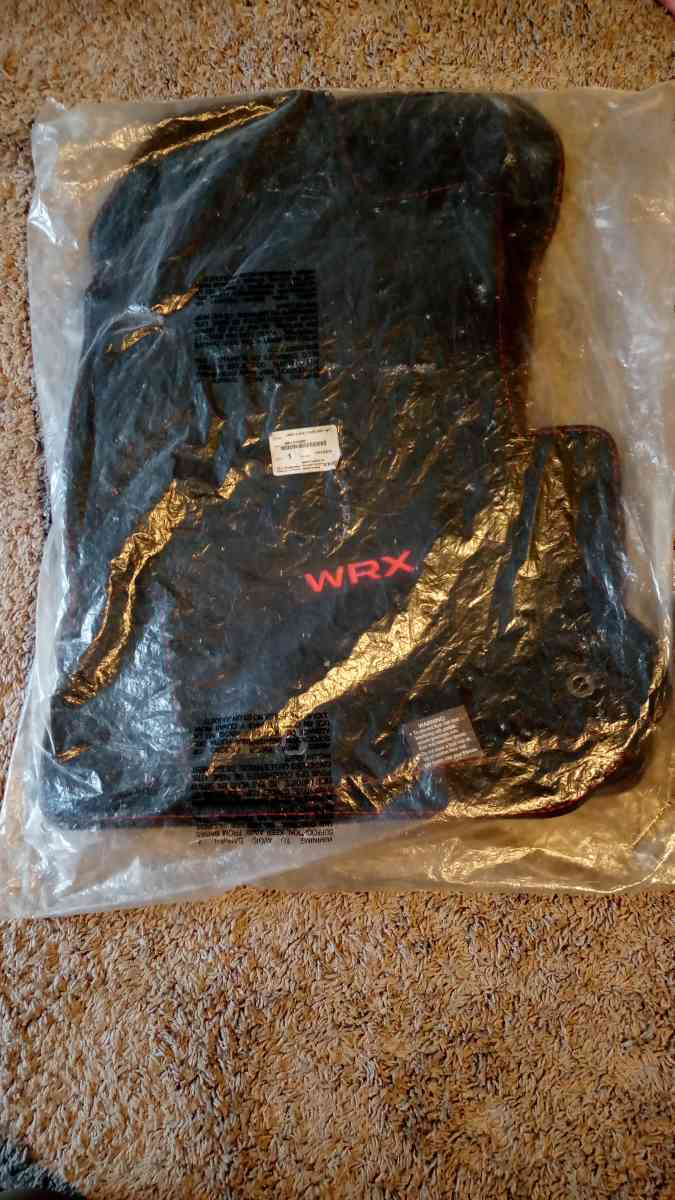 Black 2016 Subaru WRX 4 Piece Floor Matt Set