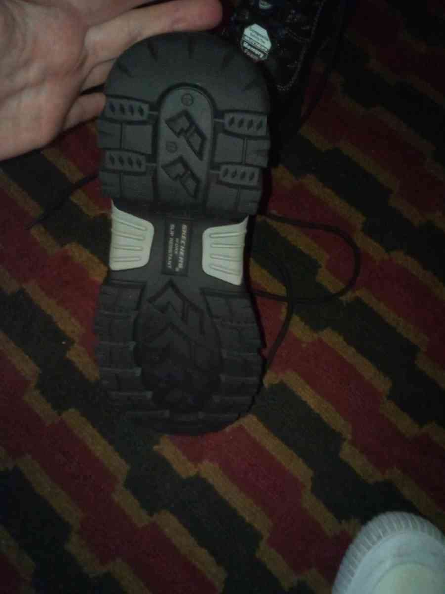 womens Sketcher book boots memory foam steel toed