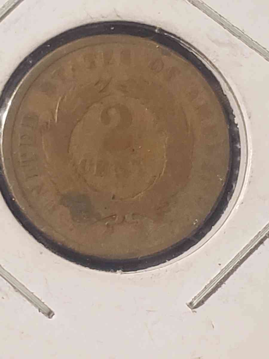 2 cent coin 1866