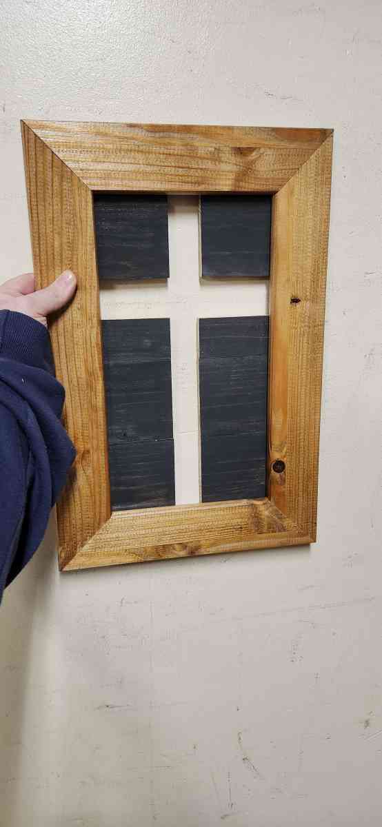 handmade wooden cross wall decor
