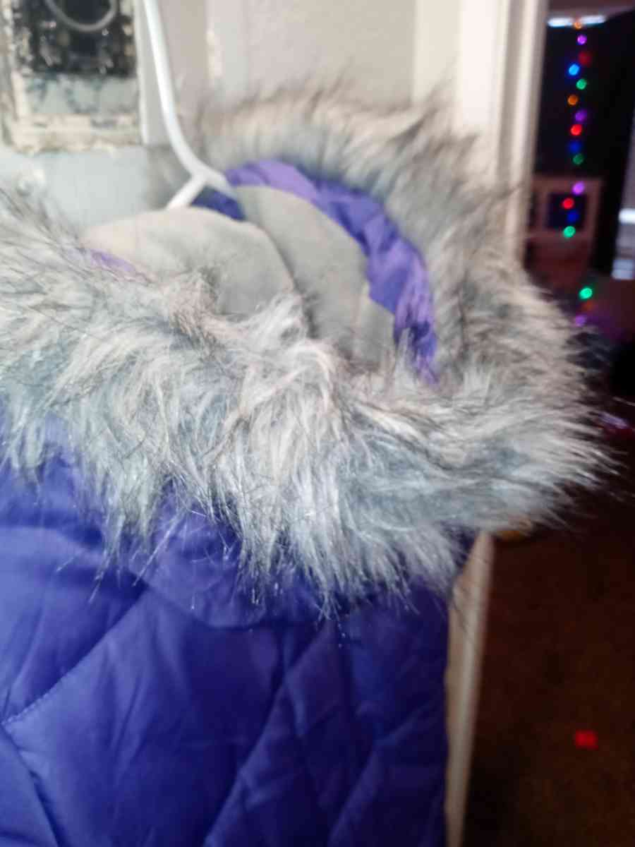 Girls Purple Puffer Jacket