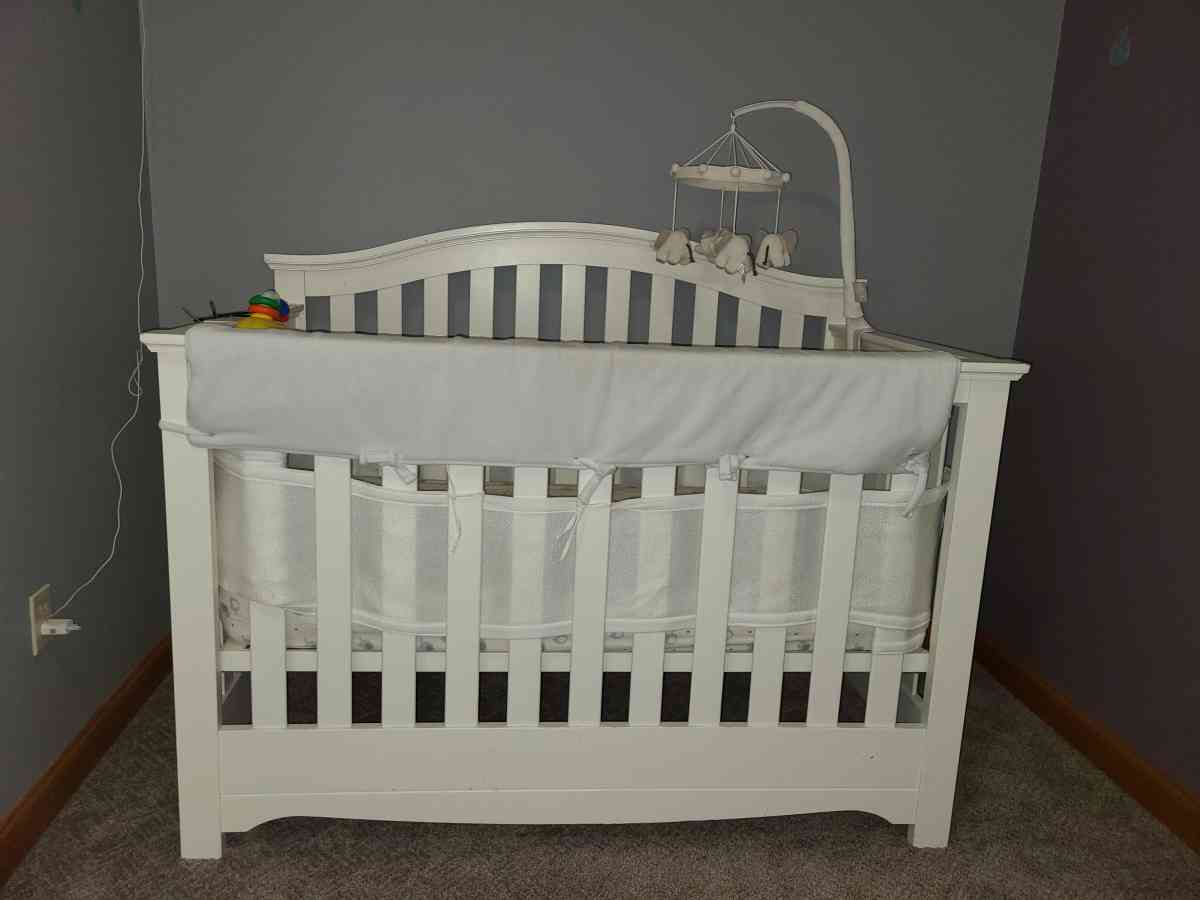 White Baby Crib