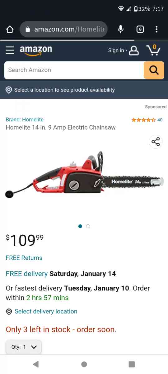 Electric Chainsaw
