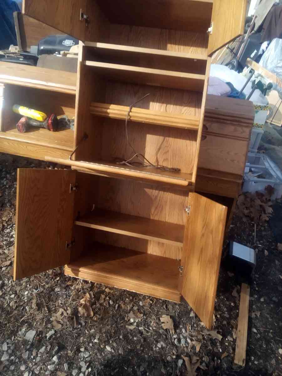 cabinet with writing desk