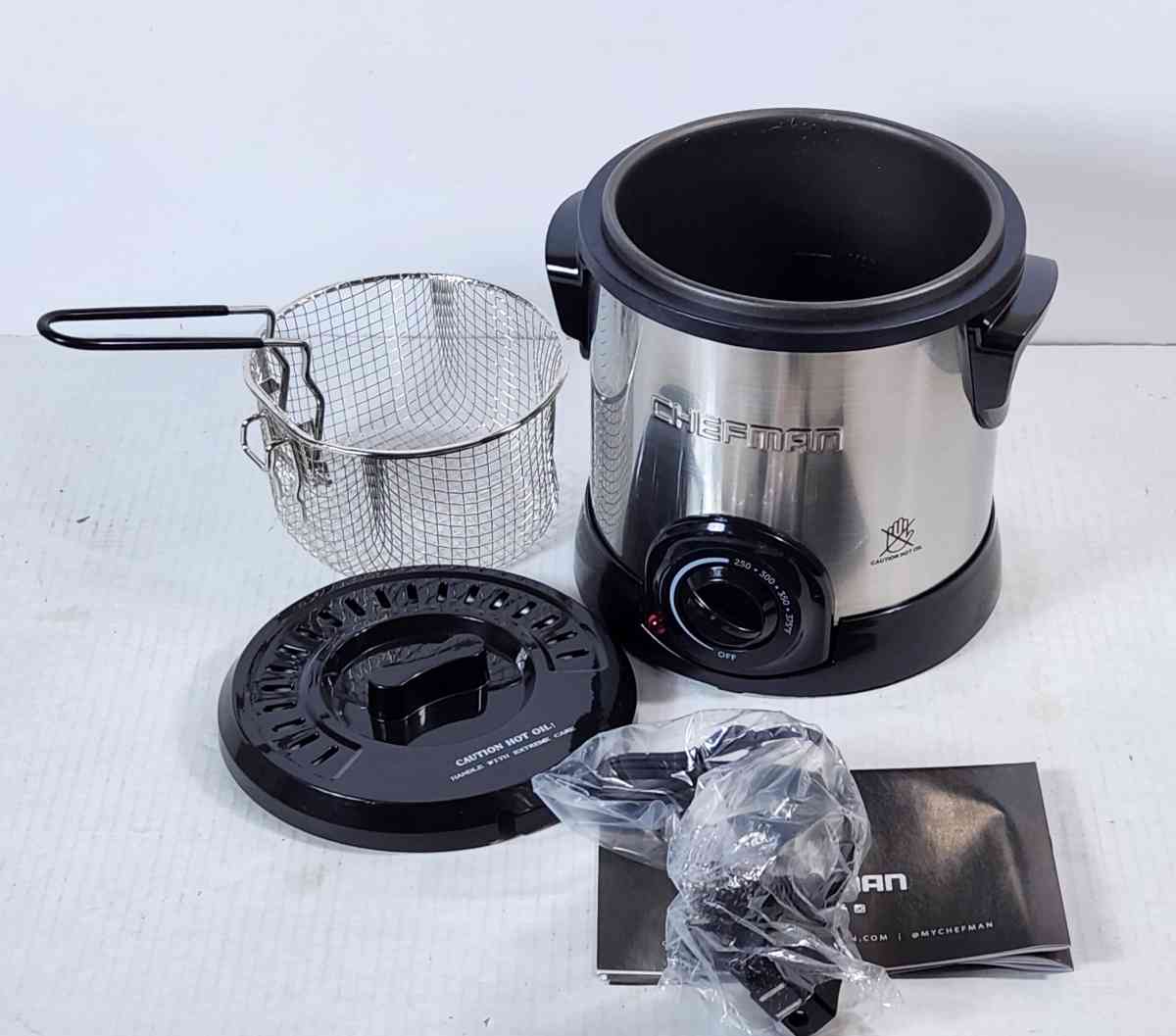 Chefman Fry Guy Deep Fryer with Removable Basket EasytoClean