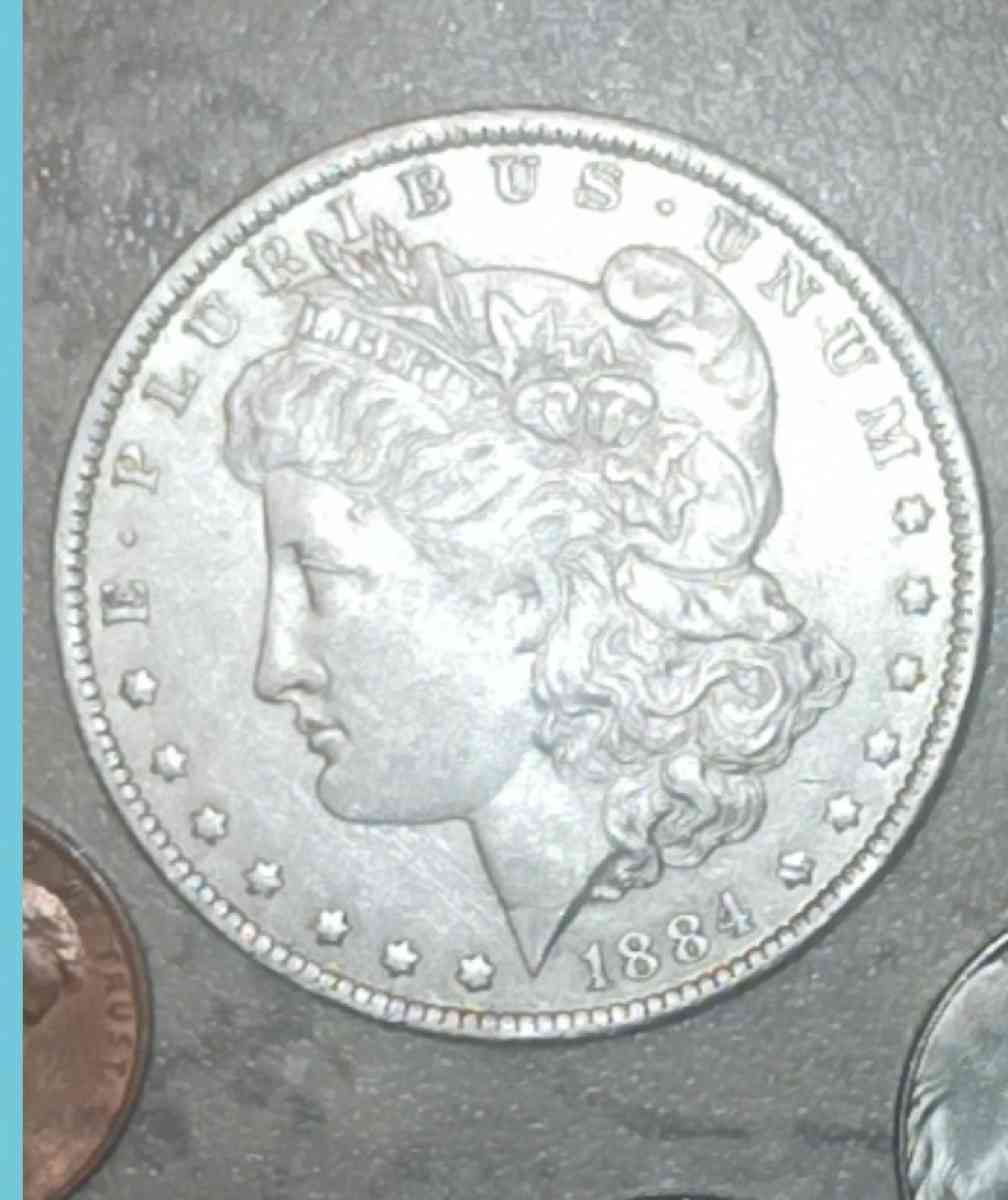 1884 o mint Morgan silver dollar