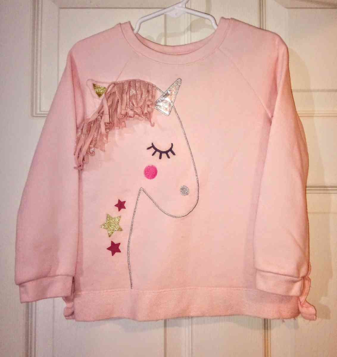 girls unicorn sweat shirt
