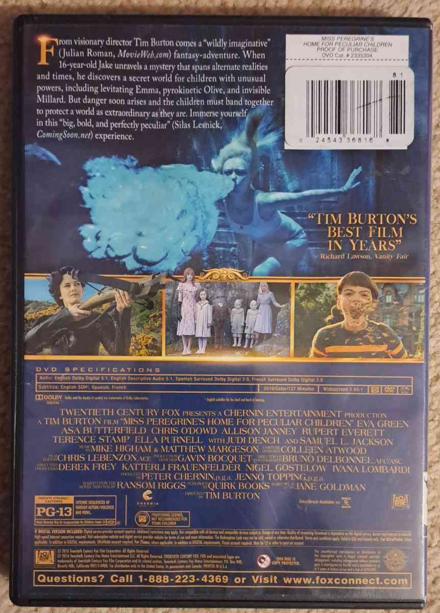 miss Peregrines home for peculiar children