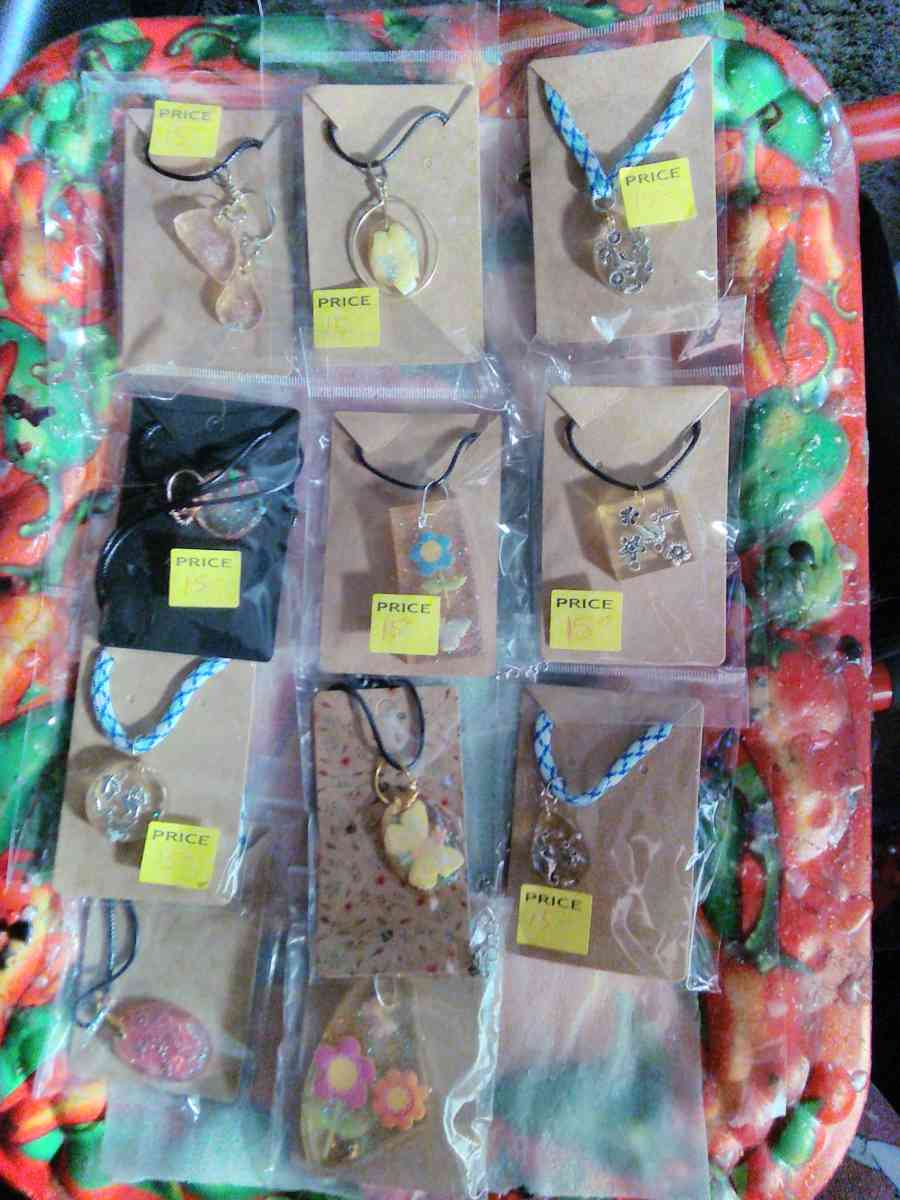 custom resin necklaces