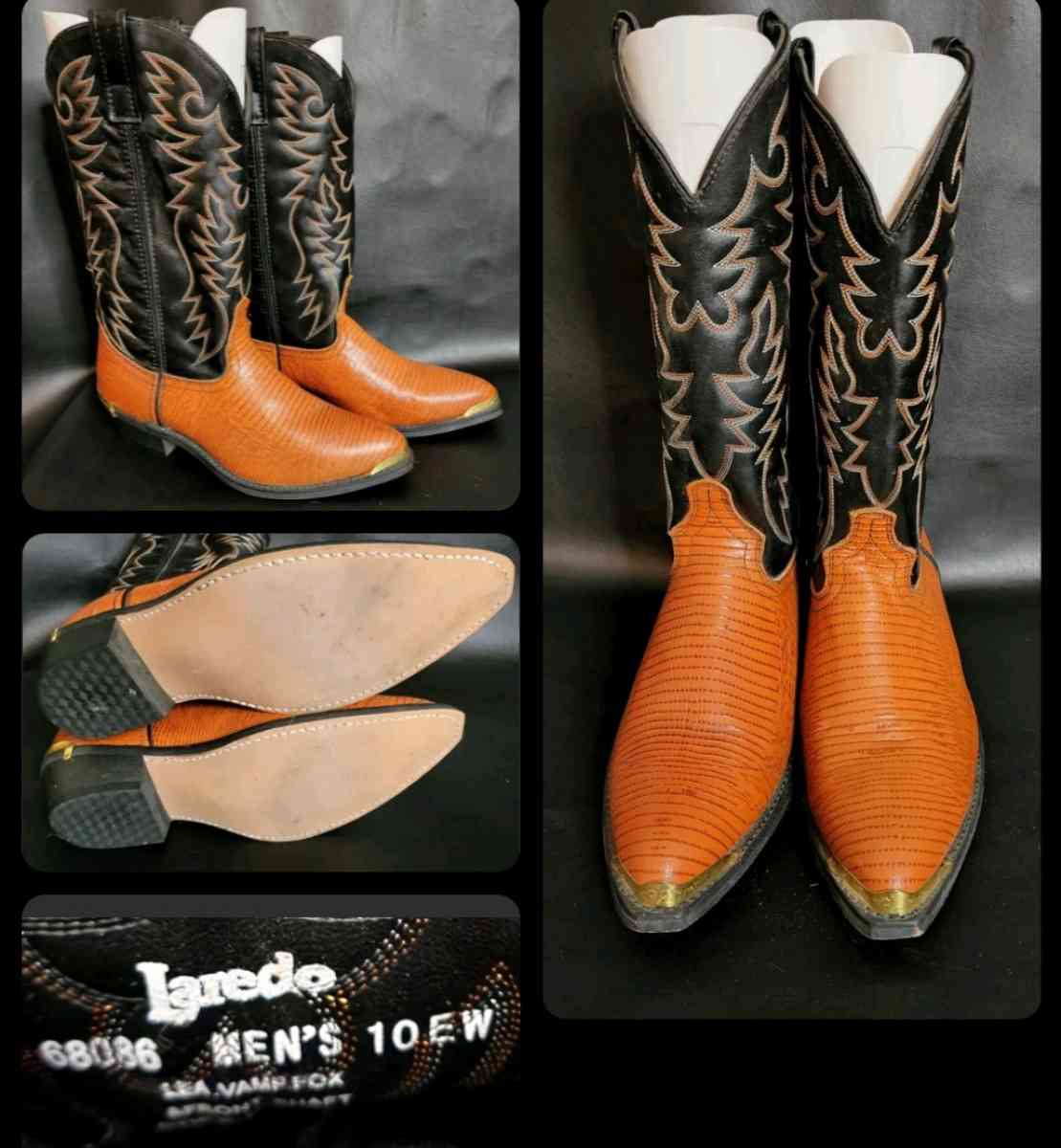 Laredo Mens Cowboy Boots Sz 10EW