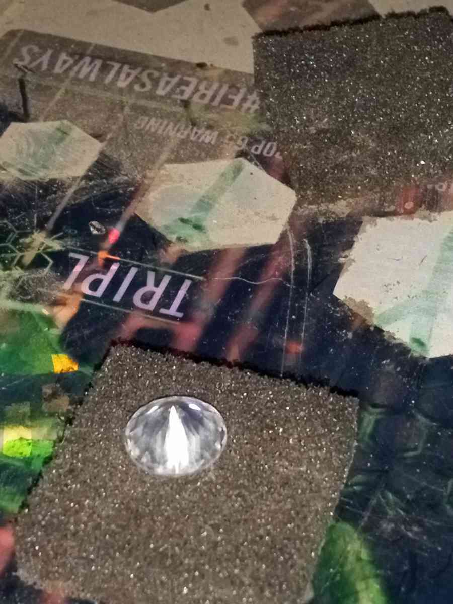 natural European cut diamond