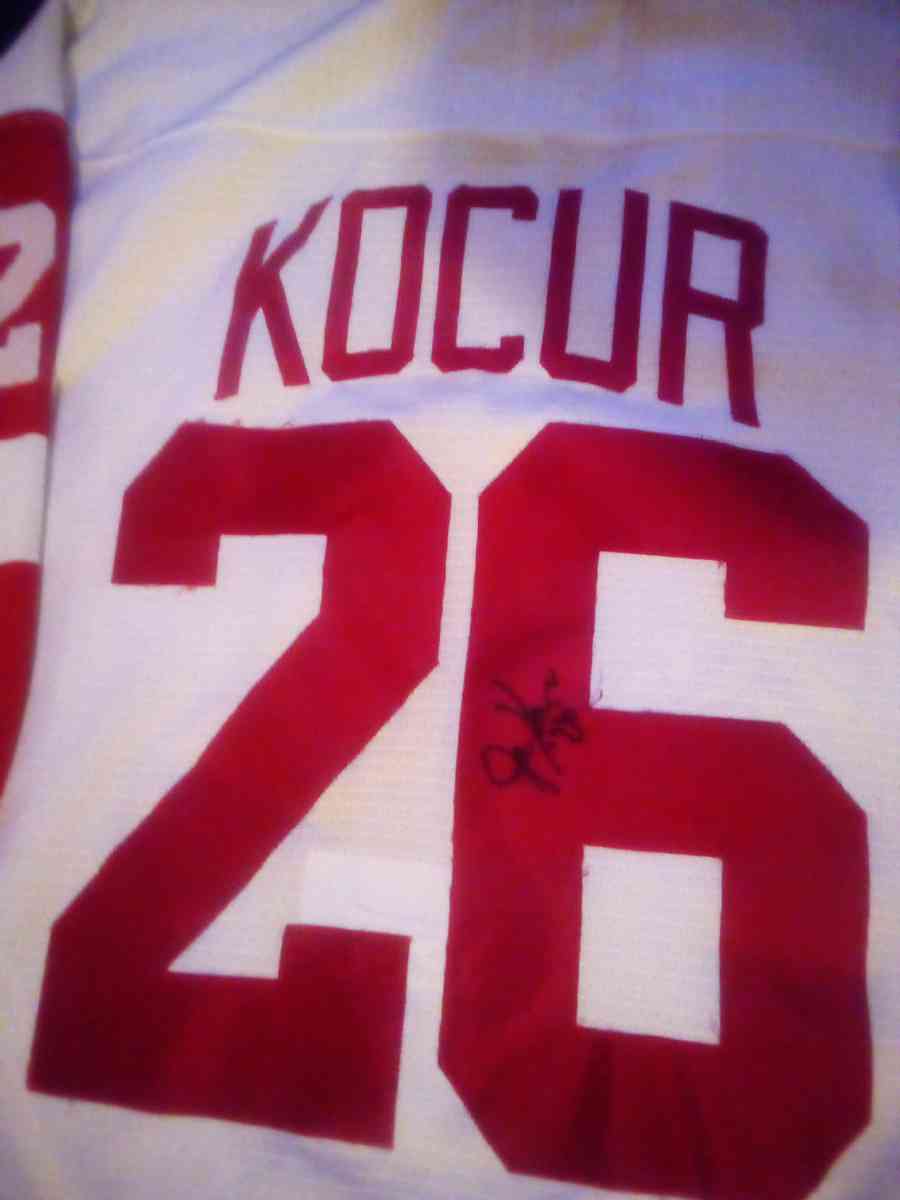 Detroit redwings signed jersey