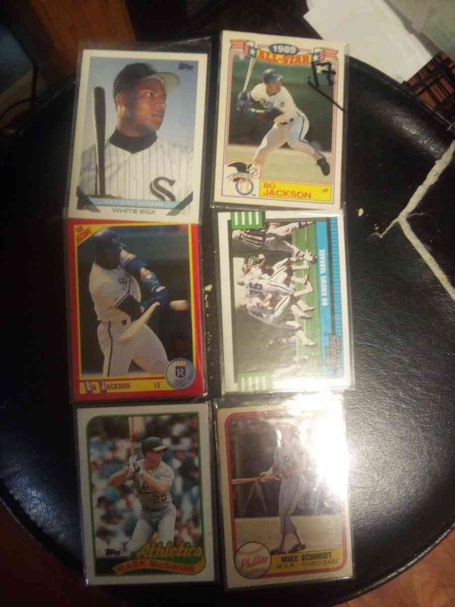 six bo Jackson cards All are in excellent condition
