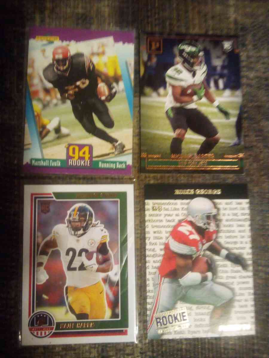 four good running backs RC cards