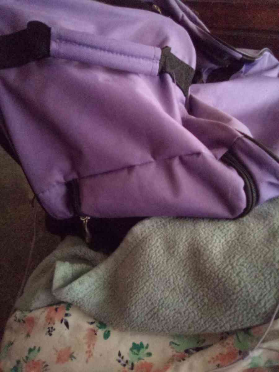 purple gym bag