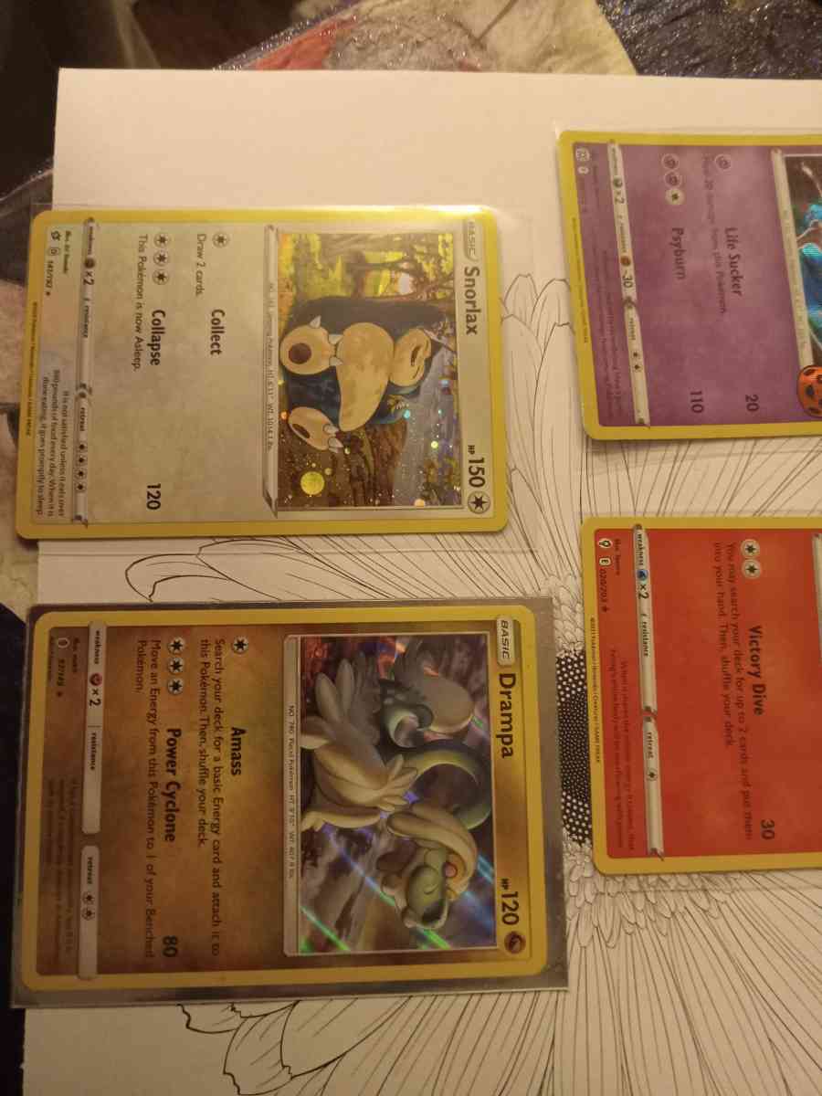 holographic and rare Pokmon cards