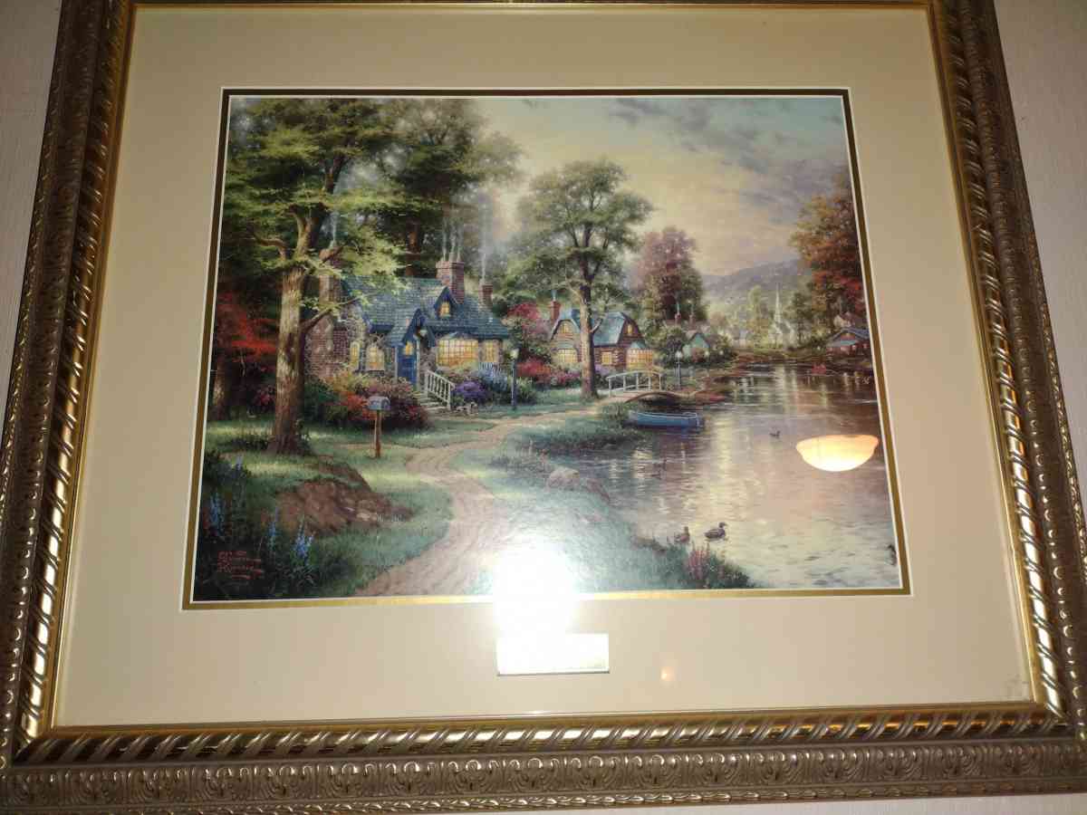 Thomas kincade limited edition painting