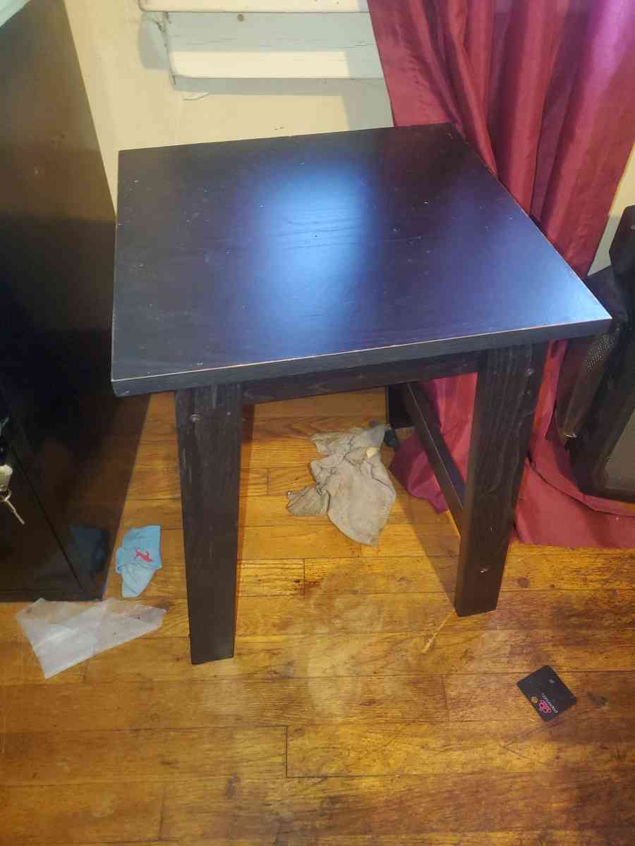 3 Small Black Tables
