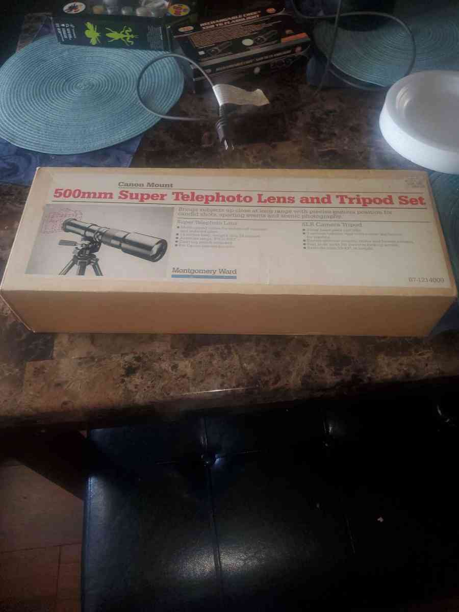 500mm Super Telephoto Lens and Tripod Set