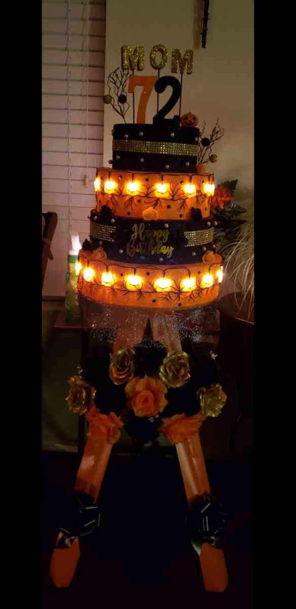 Cemetery Foam 4 Tier Bday Cakes