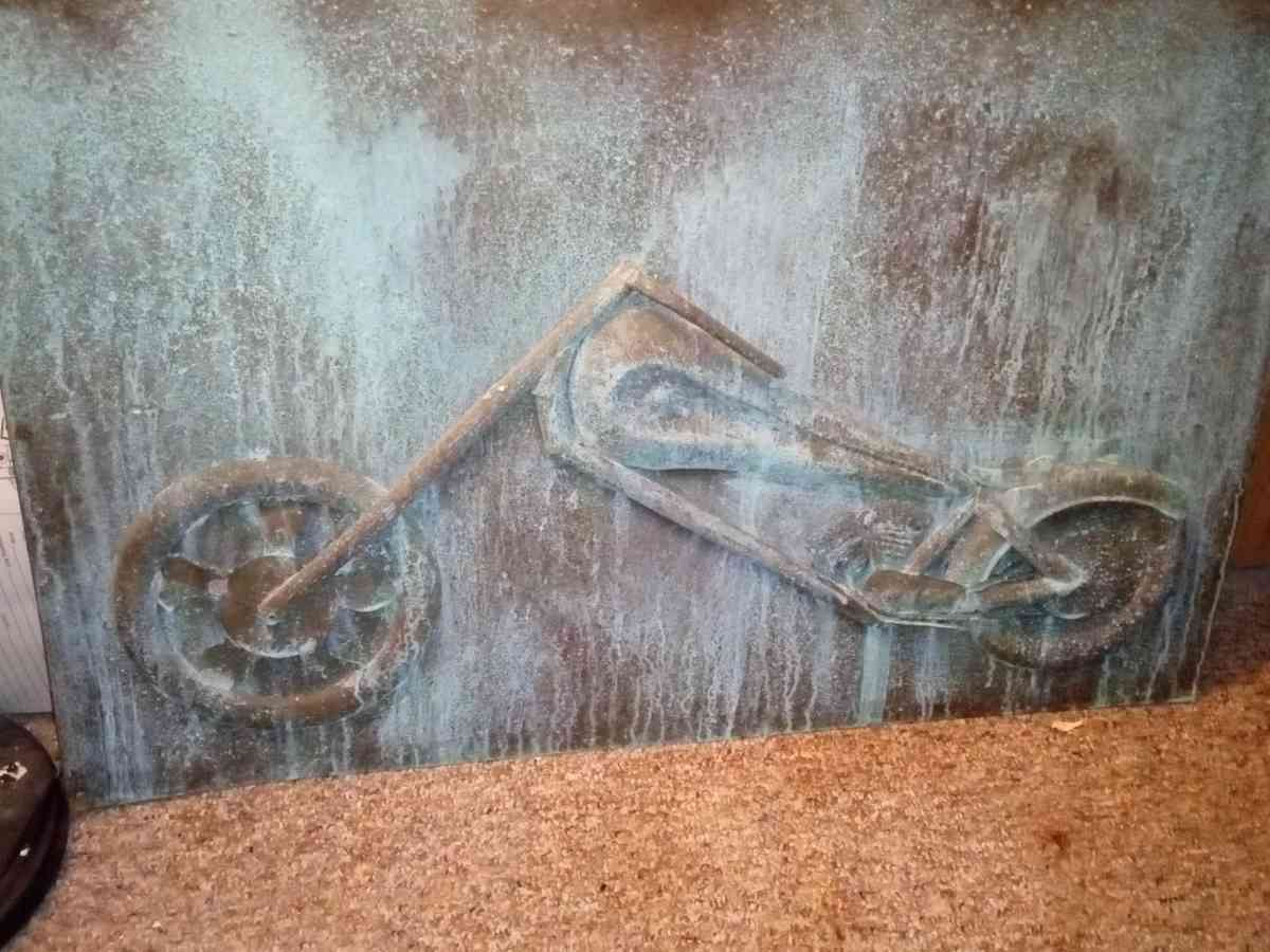 framed copper hand made chopper every delacte piece